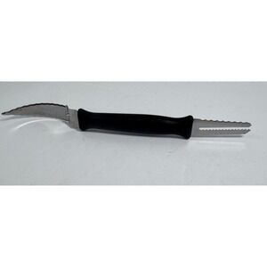 The Pampered Chef Two-Sided Grapefruit Knife 1265 Serrated Blades 8" Made In USA